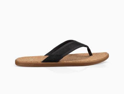 UGG Seaside Flip Mens Slides Black - AU 85ET